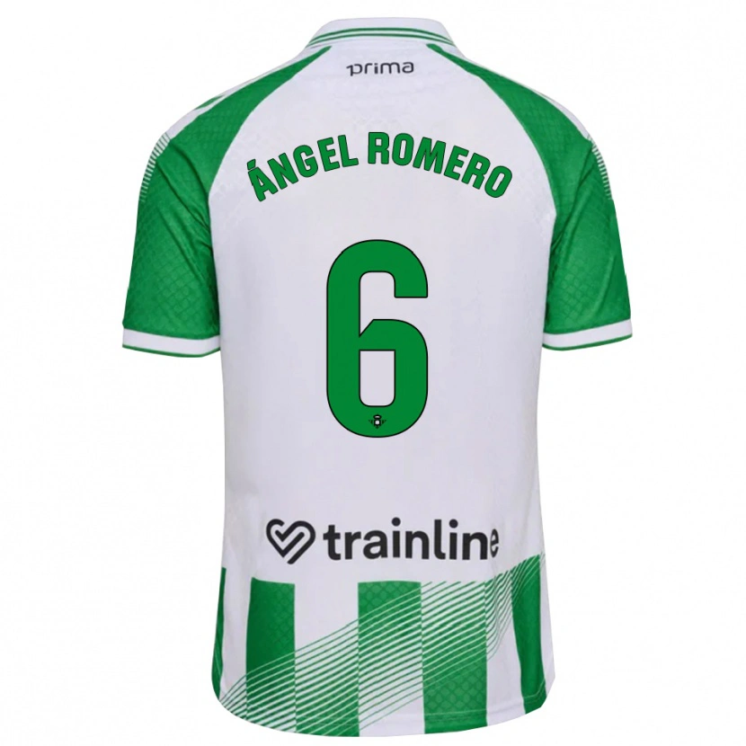Danxen Mulher Camisola Miguel Romero #6 Verde Claro Preto Branco Principal 2026/27 Camisa