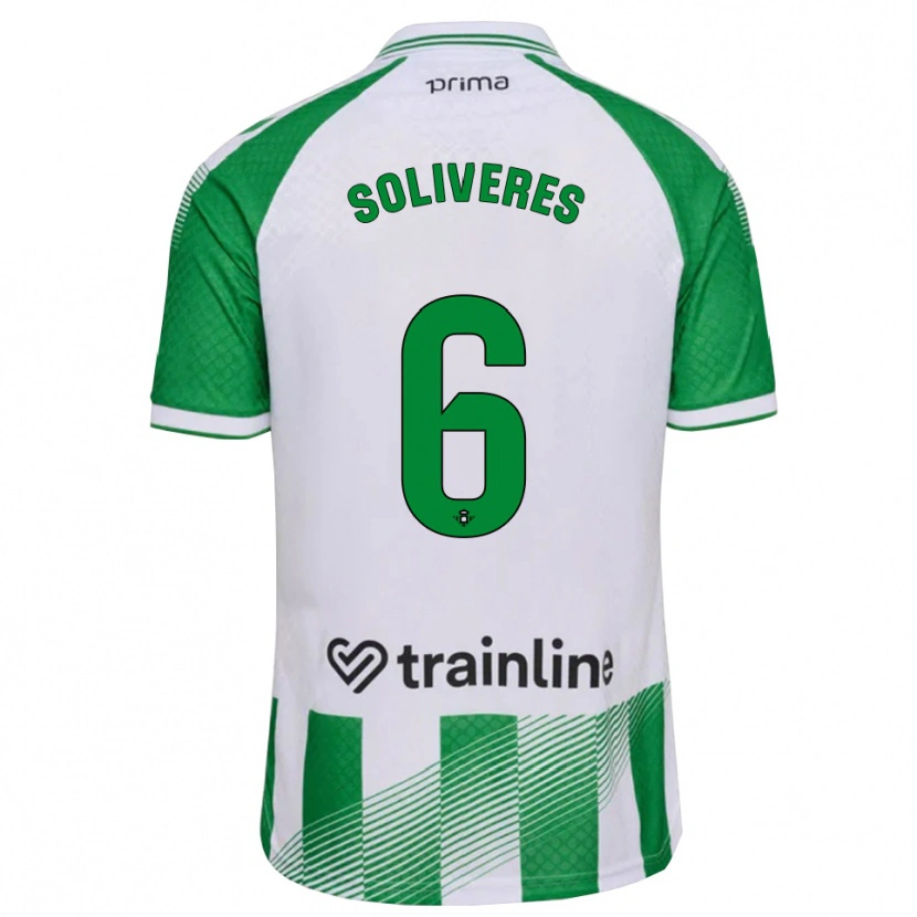 Danxen Mulher Camisola Gema Soliveres #6 Verde Claro Preto Branco Principal 2026/27 Camisa