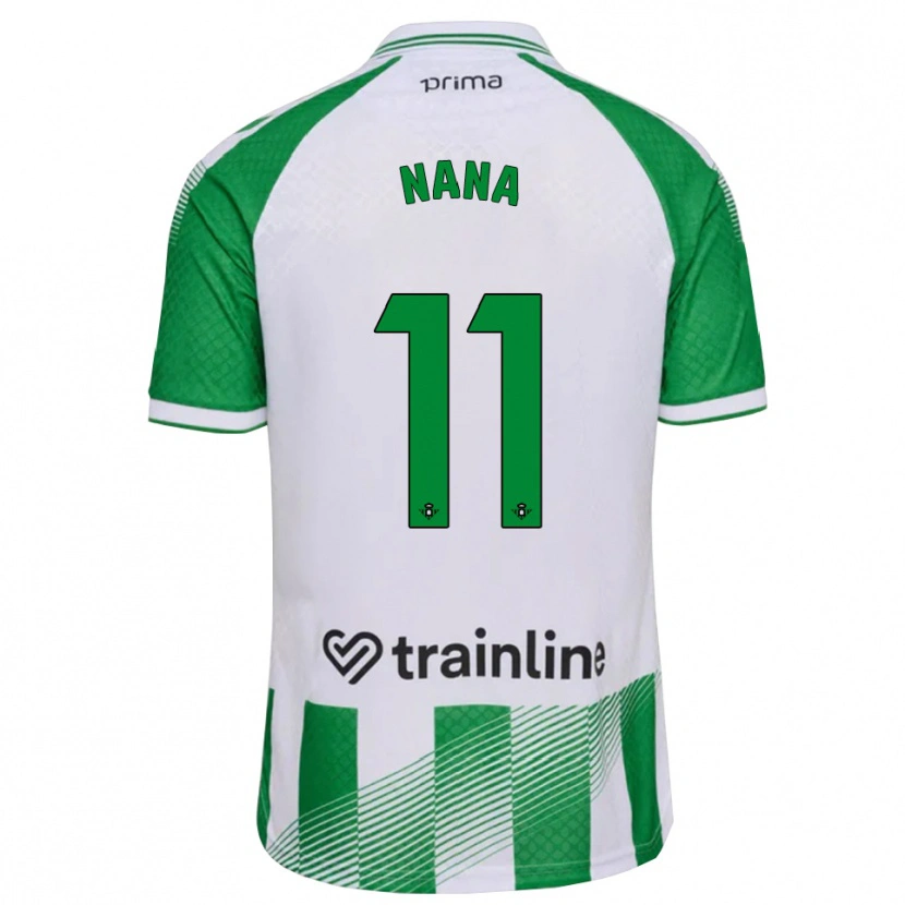 Danxen Mulher Camisola Nuria Ligero Fernández #11 Verde Claro Preto Branco Principal 2026/27 Camisa
