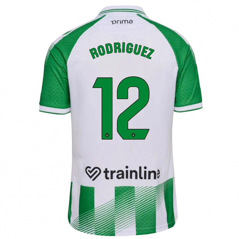 Danxen Mulher Camisola Ricardo Rodríguez #12 Verde Claro Preto Branco Principal 2026/27 Camisa