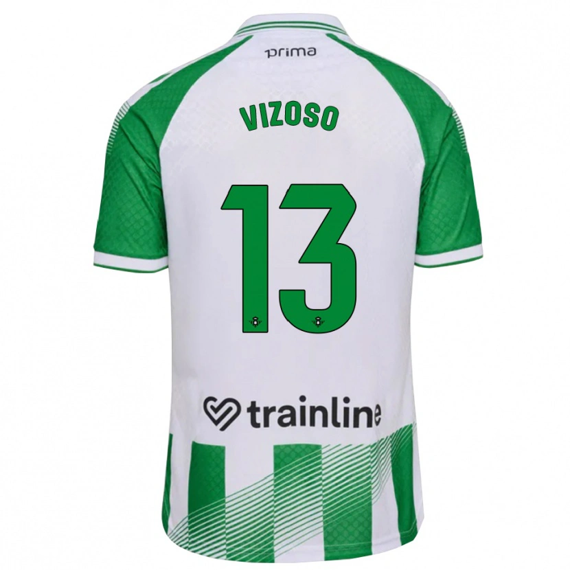 Danxen Mulher Camisola Paula Vizoso #13 Verde Claro Preto Branco Principal 2026/27 Camisa