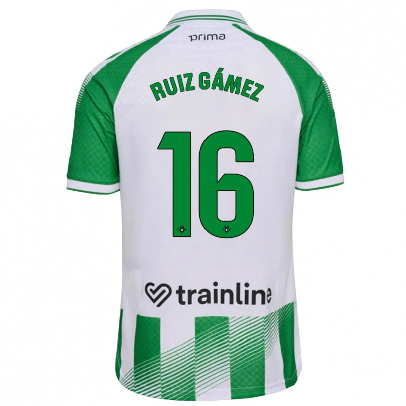 Danxen Mulher Camisola María Ruiz #16 Verde Claro Preto Branco Principal 2026/27 Camisa
