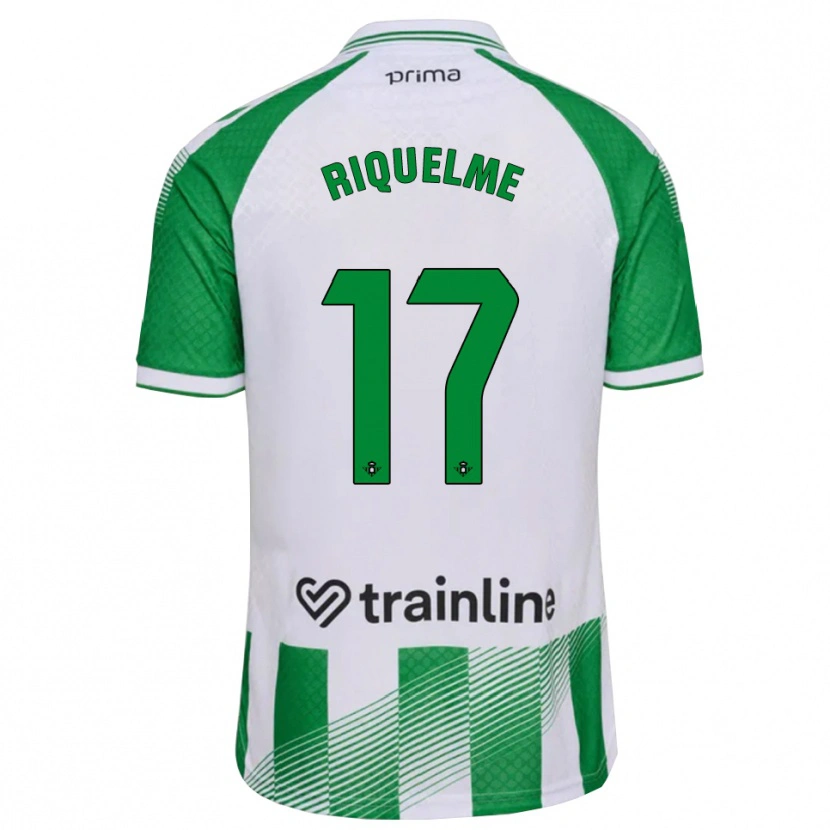 Danxen Mulher Camisola Rodrigo Riquelme #17 Verde Claro Preto Branco Principal 2026/27 Camisa