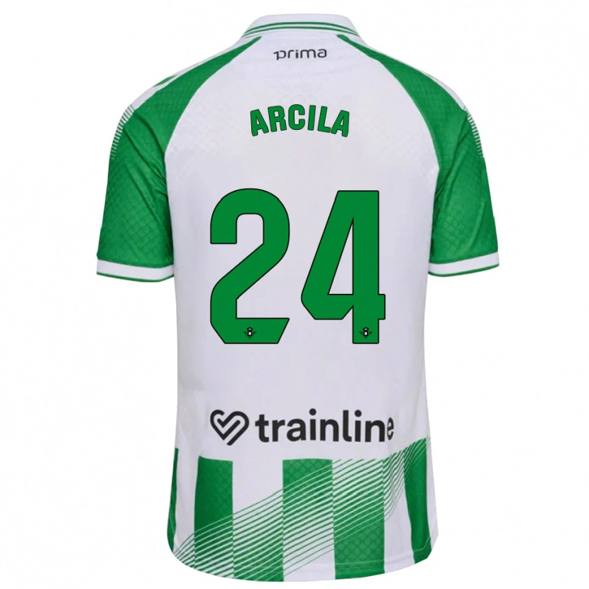 Danxen Mulher Camisola Jhon Arcila #24 Verde Claro Preto Branco Principal 2026/27 Camisa