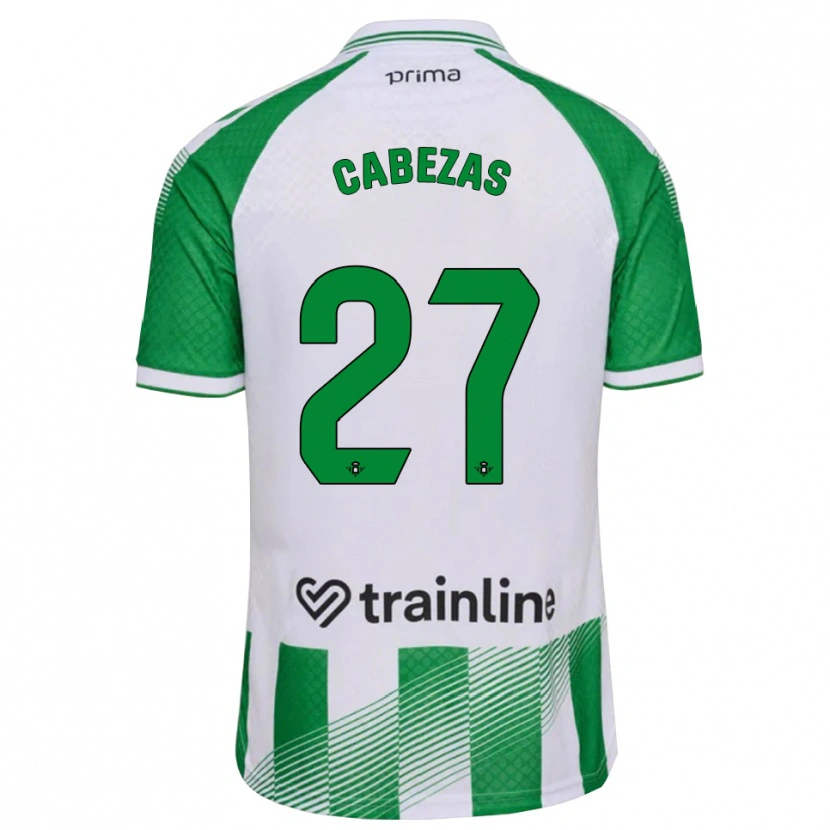 Danxen Mulher Camisola Ángela Cabezas #27 Verde Claro Preto Branco Principal 2026/27 Camisa