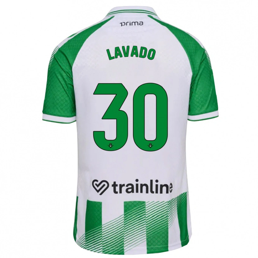 Danxen Mulher Camisola Víctor Lavado #30 Verde Claro Preto Branco Principal 2026/27 Camisa