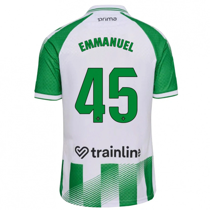 Danxen Mulher Camisola Jean Emmanuel N'agoran #45 Verde Claro Preto Branco Principal 2026/27 Camisa