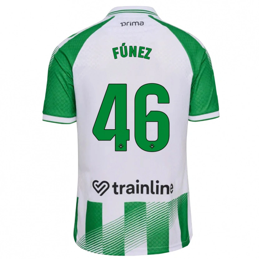 Danxen Mulher Camisola Rica Fúnez #46 Verde Claro Preto Branco Principal 2026/27 Camisa