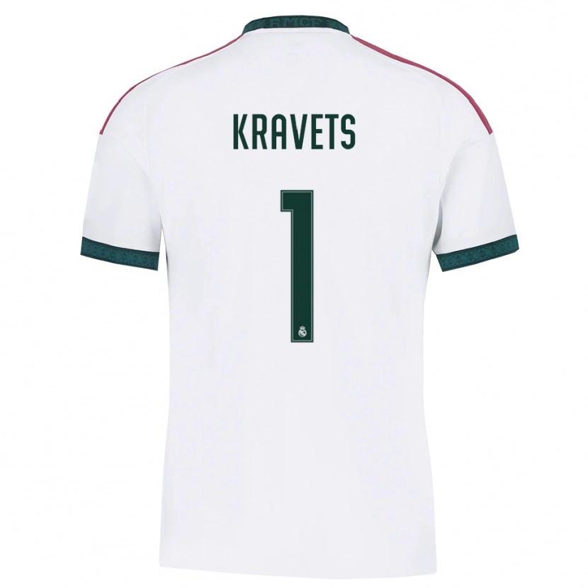 Danxen Mulher Camisola David Kravets #1 Verde Escuro Branco Vermelho Principal 2026/27 Camisa