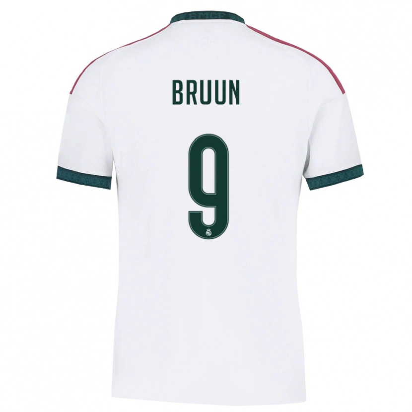 Danxen Mulher Camisola Signe Bruun #9 Verde Escuro Branco Vermelho Principal 2026/27 Camisa