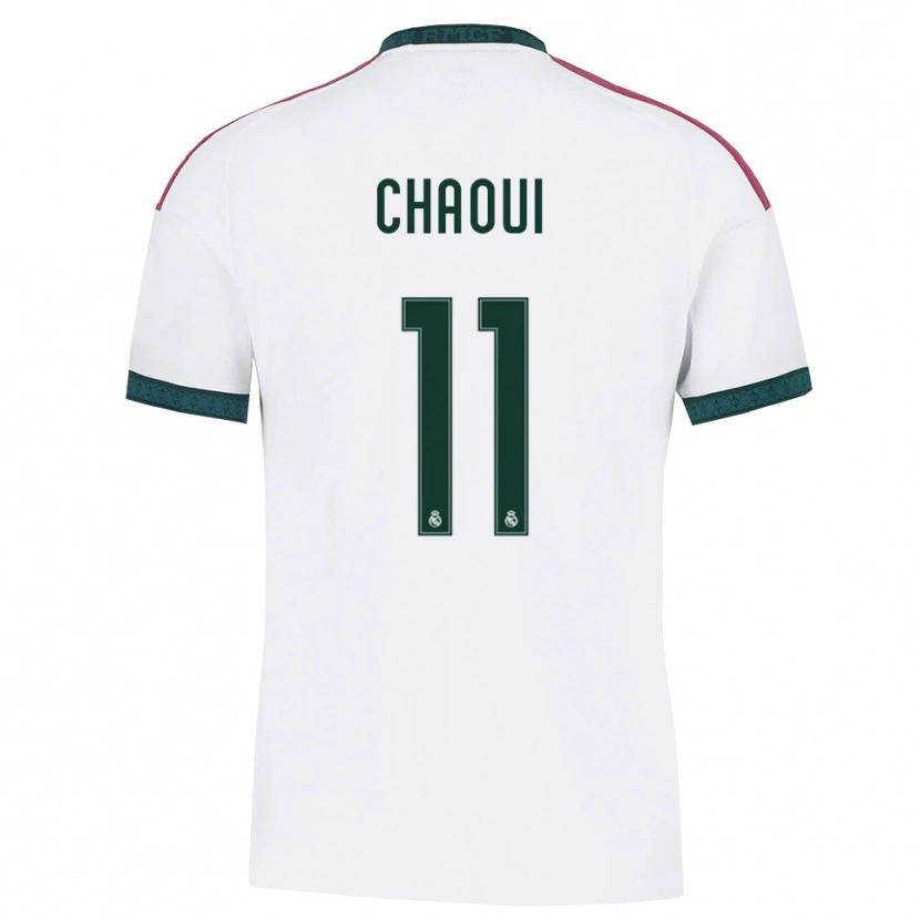 Danxen Mulher Camisola Omar Chaoui #11 Verde Escuro Branco Vermelho Principal 2026/27 Camisa