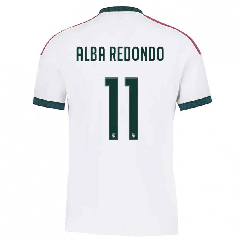 Danxen Mulher Camisola Alba Redondo #11 Verde Escuro Branco Vermelho Principal 2026/27 Camisa