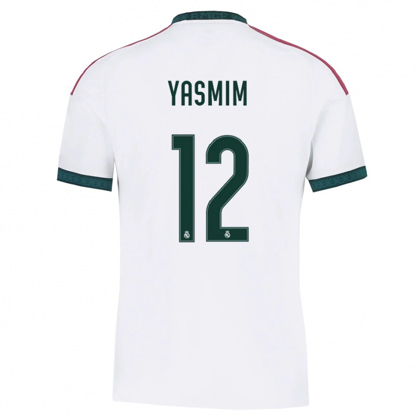 Danxen Mulher Camisola Yasmim Assis Ribeiro #12 Verde Escuro Branco Vermelho Principal 2026/27 Camisa