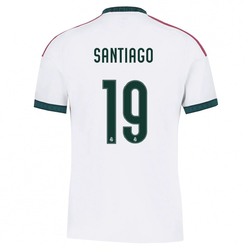 Danxen Mulher Camisola Aimar Santiago #19 Verde Escuro Branco Vermelho Principal 2026/27 Camisa