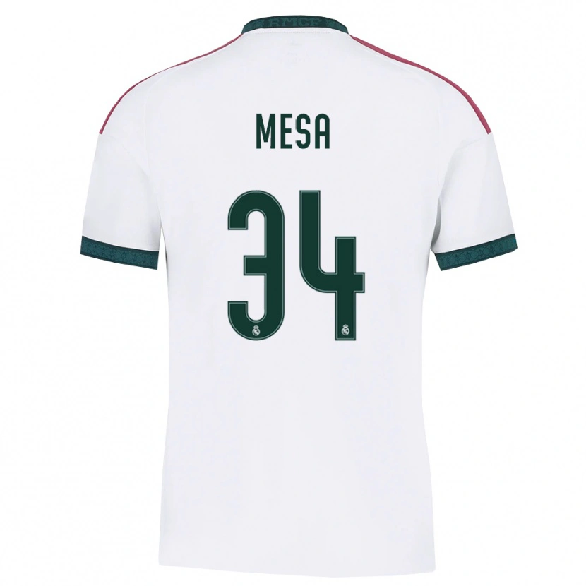 Danxen Mulher Camisola Óscar Mesa #34 Verde Escuro Branco Vermelho Principal 2026/27 Camisa