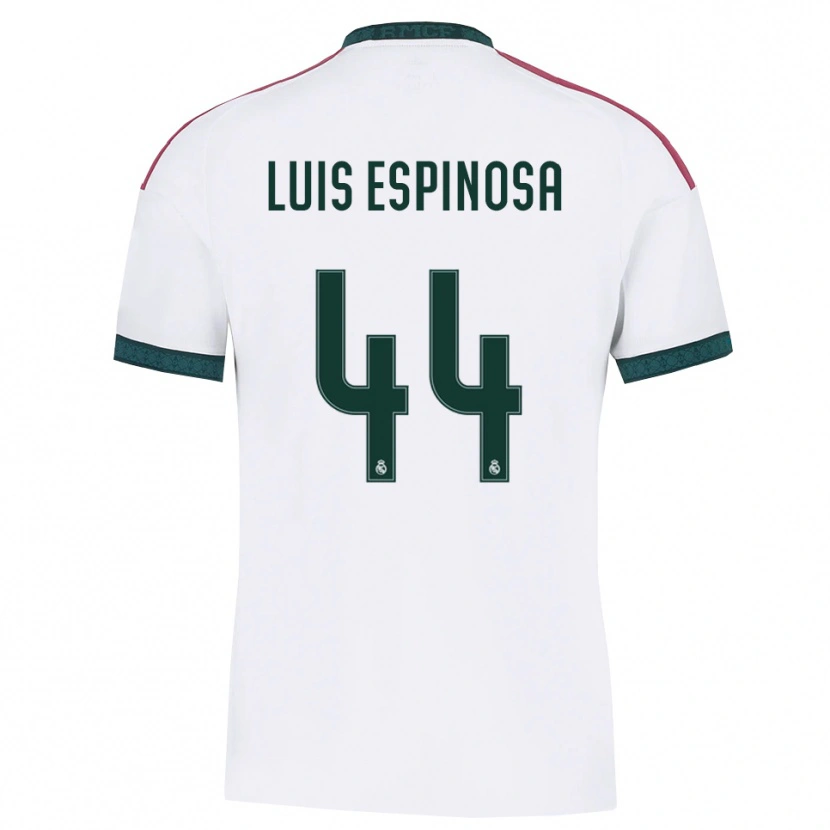 Danxen Mulher Camisola José Luis Espinosa #44 Verde Escuro Branco Vermelho Principal 2026/27 Camisa