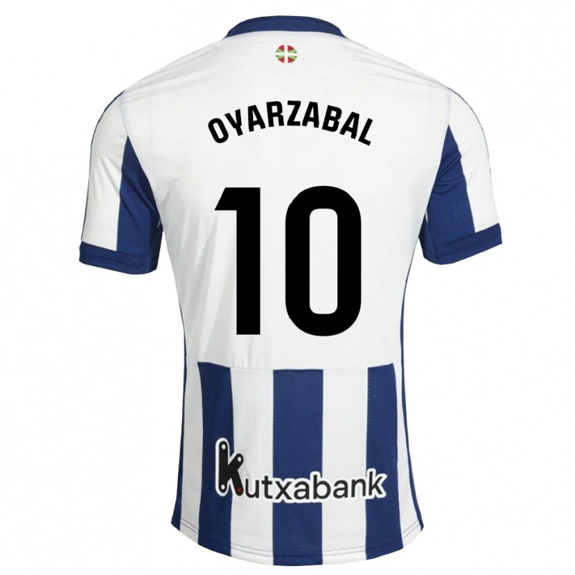 Danxen Mulher Camisola Mikel Oyarzabal #10 Azul Marinho Branco Dourado Principal 2026/27 Camisa