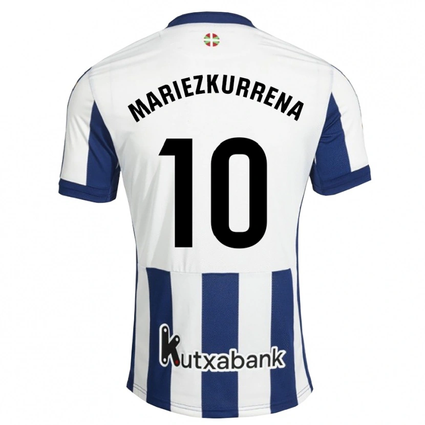 Danxen Mulher Camisola Arkaitz Mariezkurrena #10 Azul Marinho Branco Dourado Principal 2026/27 Camisa