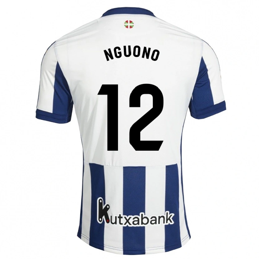 Danxen Mulher Camisola Job Ochieng #12 Azul Marinho Branco Dourado Principal 2026/27 Camisa