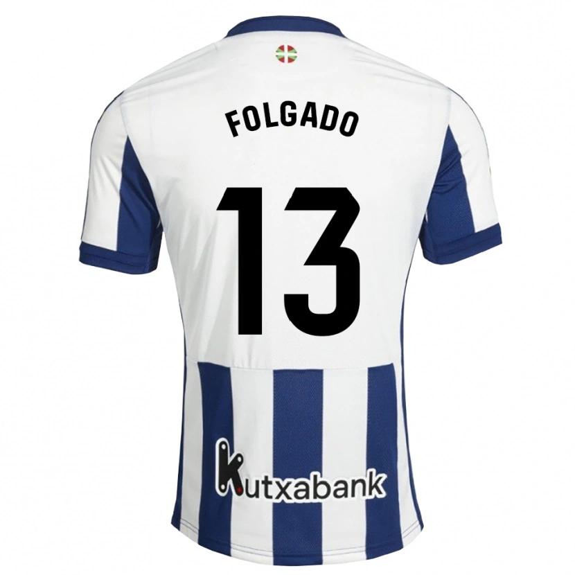 Danxen Mulher Camisola Theo Folgado #13 Azul Marinho Branco Dourado Principal 2026/27 Camisa