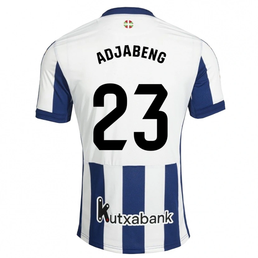 Danxen Mulher Camisola Andrews Adjabeng #23 Azul Marinho Branco Dourado Principal 2026/27 Camisa