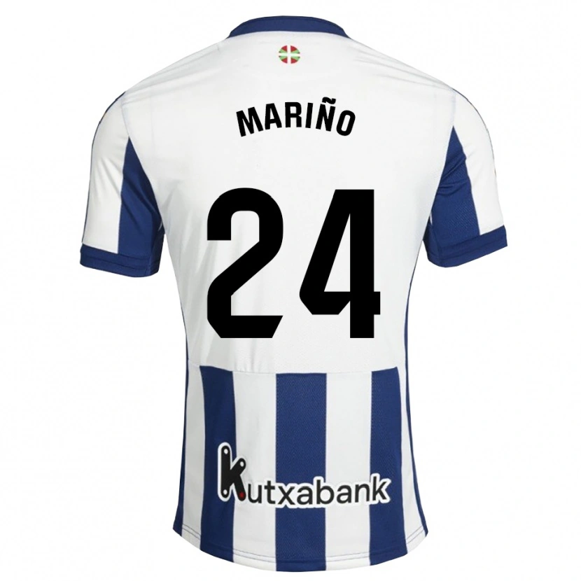 Danxen Mulher Camisola Omar Mariño #24 Azul Marinho Branco Dourado Principal 2026/27 Camisa