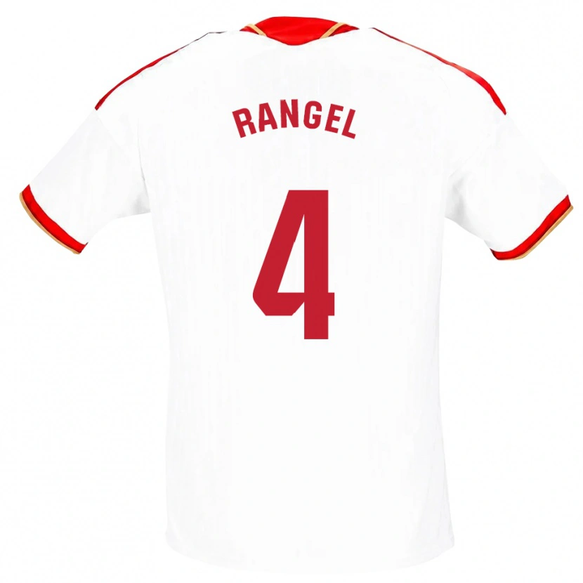 Danxen Mulher Camisola Héctor Rangel #4 Branco Vermelho Principal 2026/27 Camisa