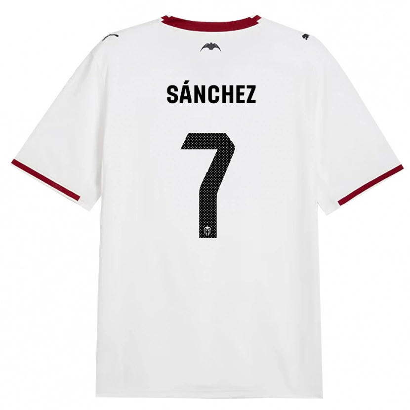 Danxen Mulher Camisola Dani Sánchez #7 Preto Branco Vermelho Amarelo Principal 2026/27 Camisa