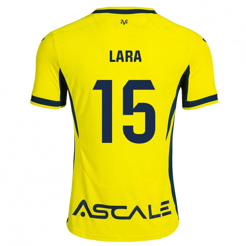 Danxen Mulher Camisola Francisca Lara #15 Amarelo Preto Vermelho Principal 2026/27 Camisa