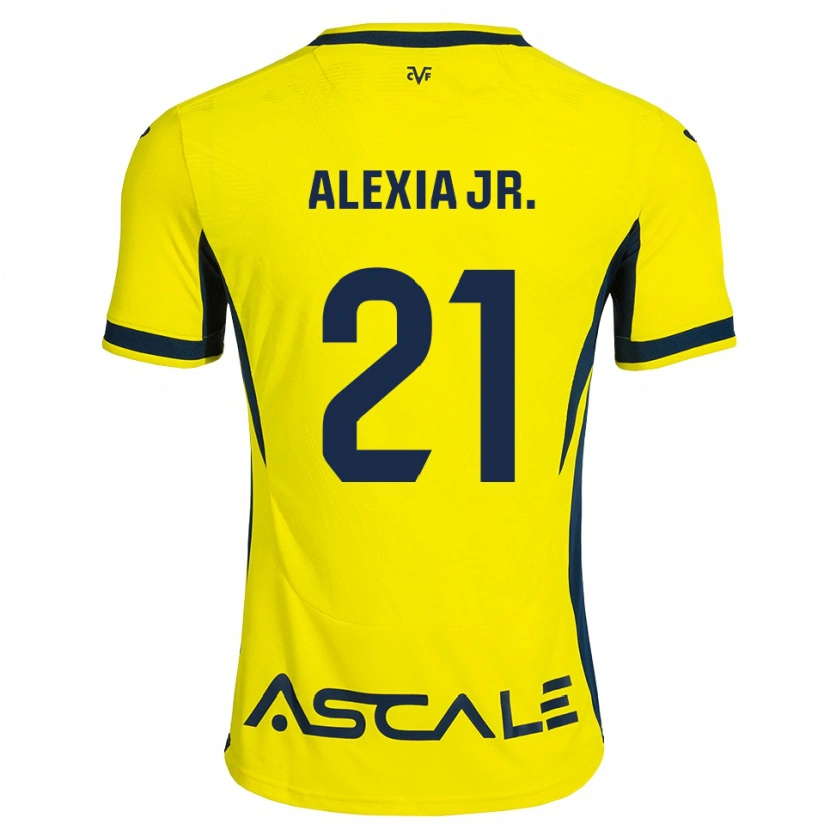 Danxen Mulher Camisola Alexia Blanco Llacuno #21 Amarelo Preto Vermelho Principal 2026/27 Camisa