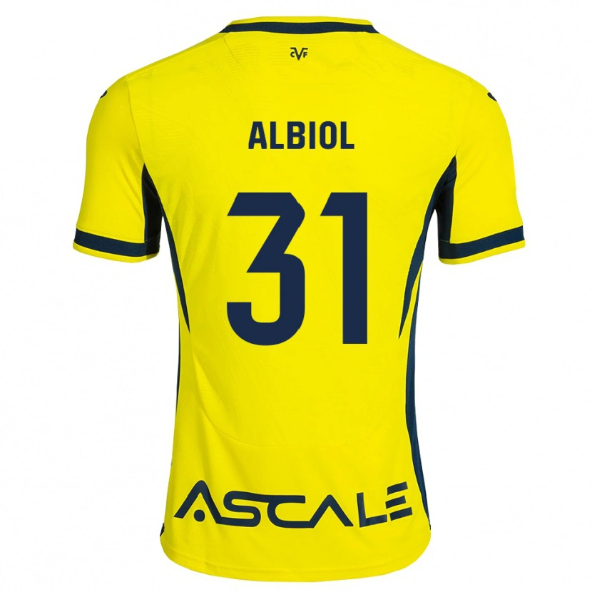 Danxen Mulher Camisola Thiago Albiol #31 Amarelo Preto Vermelho Principal 2026/27 Camisa