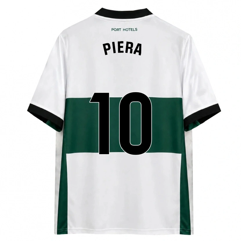 Danxen Mulher Camisola Juan Piera #10 Verde Branco Vermelho Principal 2026/27 Camisa