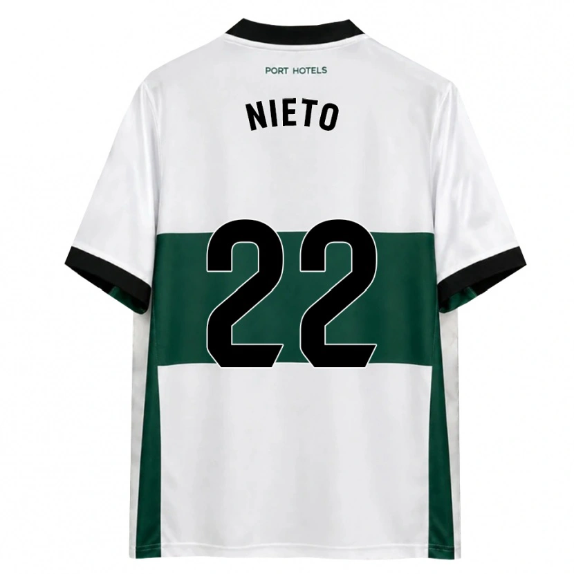 Danxen Mulher Camisola Dani Nieto #22 Verde Branco Vermelho Principal 2026/27 Camisa