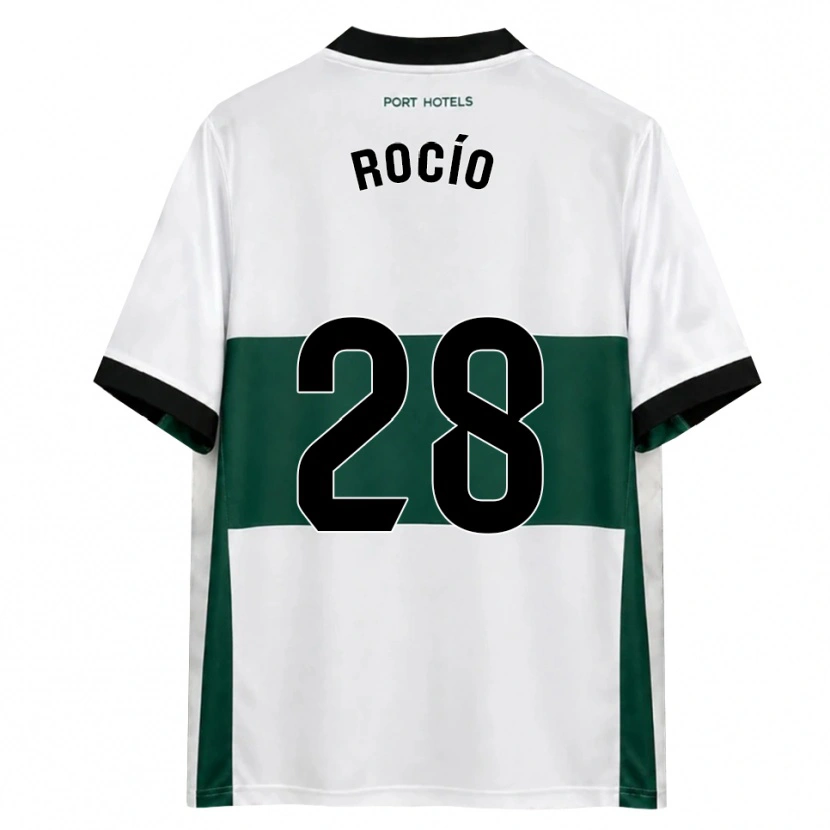 Danxen Mulher Camisola Rocío Rodríguez Jiménez #28 Verde Branco Vermelho Principal 2026/27 Camisa
