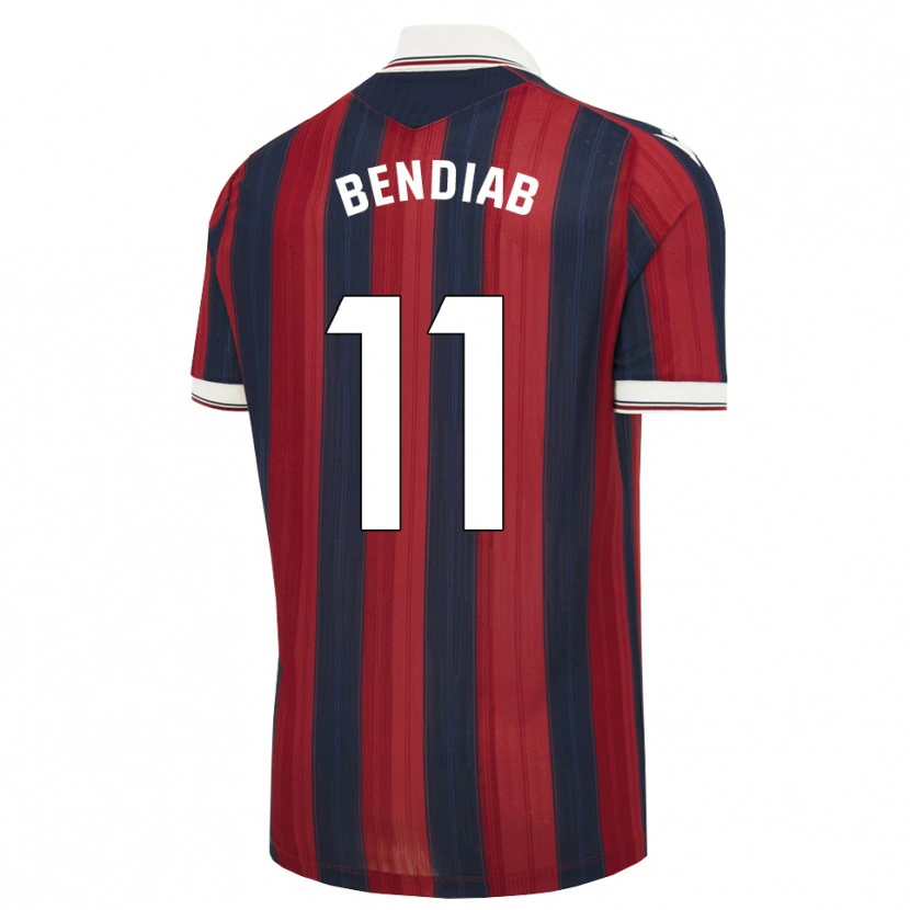 Danxen Mulher Camisola Zadig Bendiab #11 Azul Meia-Noite Vermelho Principal 2026/27 Camisa