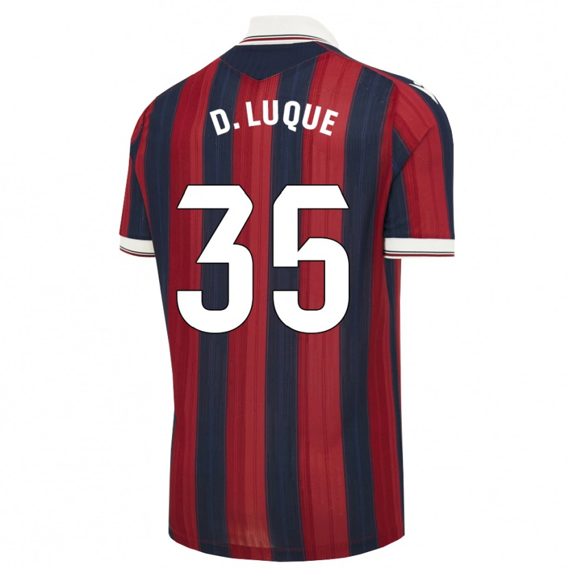 Danxen Mulher Camisola Daniela Luque Fernández #35 Azul Meia-Noite Vermelho Principal 2026/27 Camisa