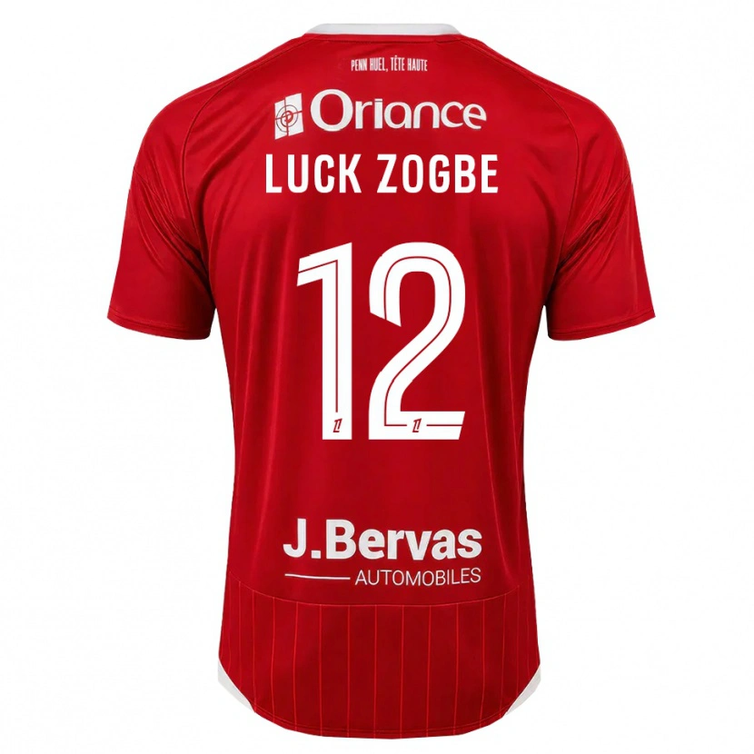 Danxen Mulher Camisola Luck Zogbé #12 Branco Vermelho Principal 2026/27 Camisa