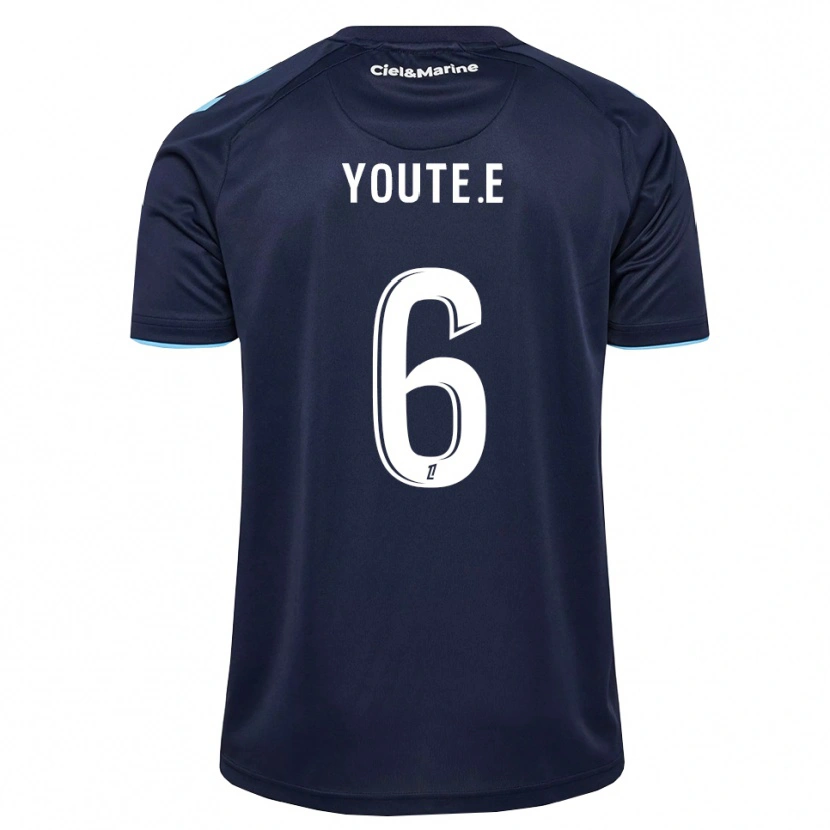 Danxen Mulher Camisola Étienne Youté Kinkoué #6 Azul Centáurea Azul Meia-Noite Principal 2026/27 Camisa