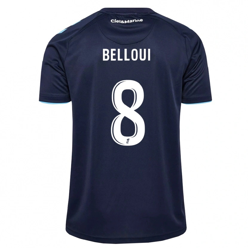 Danxen Mulher Camisola Ilyan Belloui #8 Azul Centáurea Azul Meia-Noite Principal 2026/27 Camisa