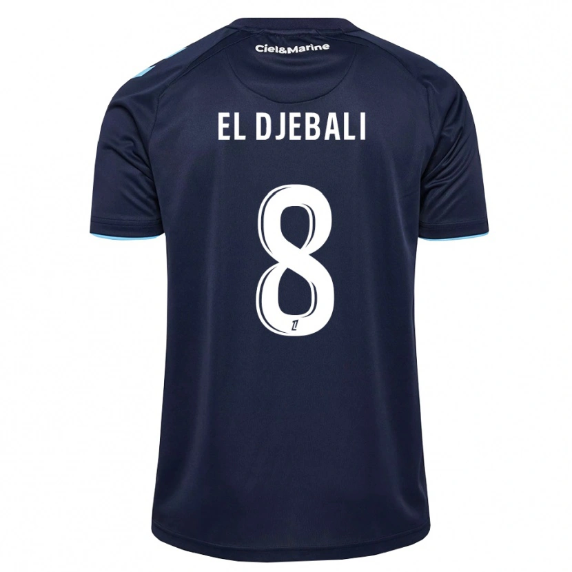 Danxen Mulher Camisola Rayan El Djebali #8 Azul Centáurea Azul Meia-Noite Principal 2026/27 Camisa