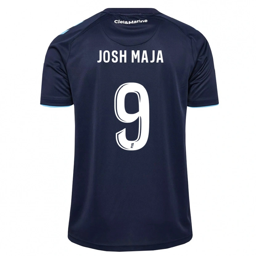 Danxen Mulher Camisola Josh Maja #9 Azul Centáurea Azul Meia-Noite Principal 2026/27 Camisa