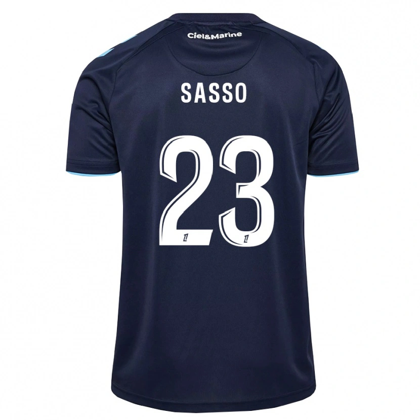 Danxen Mulher Camisola Vincent Sasso #23 Azul Centáurea Azul Meia-Noite Principal 2026/27 Camisa