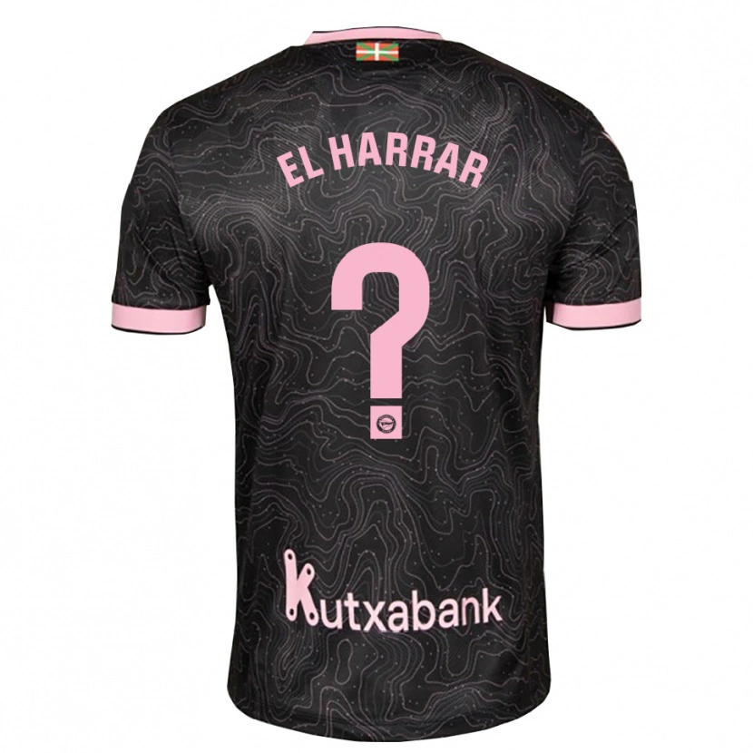 Danxen Mulher Camisola Mohamed El Harrar #0 Preto Rosa Alternativa 2026/27 Camisa