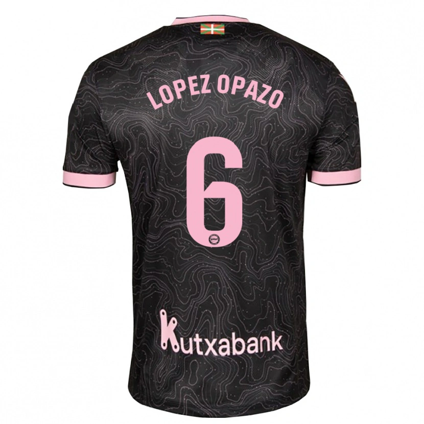 Danxen Mulher Camisola Nayadet Zulema Lopez Opazo #6 Preto Rosa Alternativa 2026/27 Camisa
