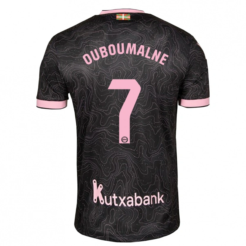 Danxen Mulher Camisola Ibra Ouboumalne #7 Preto Rosa Alternativa 2026/27 Camisa