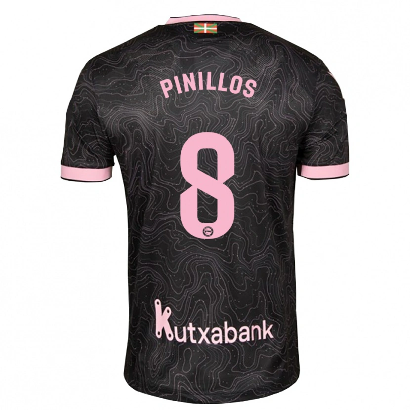 Danxen Mulher Camisola Lander Pinillos #8 Preto Rosa Alternativa 2026/27 Camisa