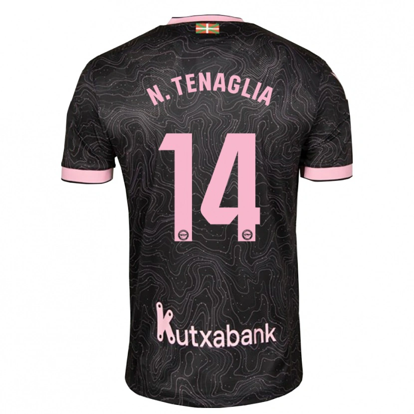 Danxen Mulher Camisola Nahuel Tenaglia #14 Preto Rosa Alternativa 2026/27 Camisa