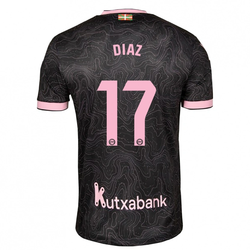 Danxen Mulher Camisola Nico Diaz #17 Preto Rosa Alternativa 2026/27 Camisa