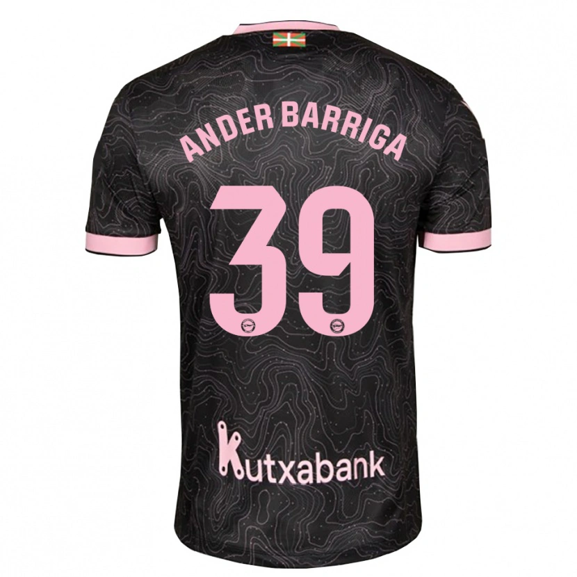 Danxen Mulher Camisola Jon Ander Barriga #39 Preto Rosa Alternativa 2026/27 Camisa