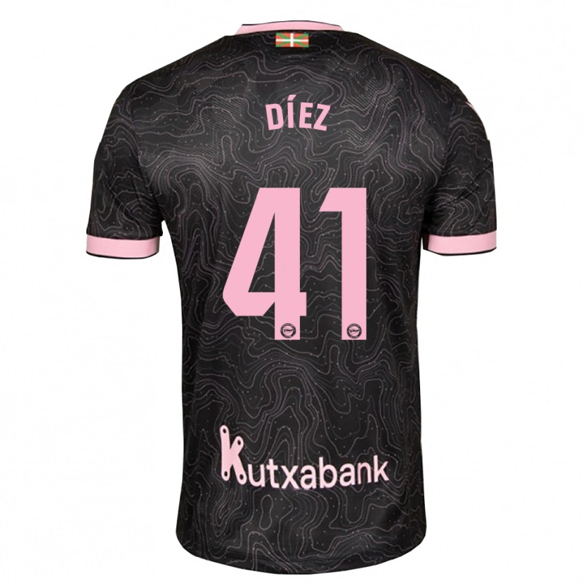 Danxen Mulher Camisola Victor Díez #41 Preto Rosa Alternativa 2026/27 Camisa